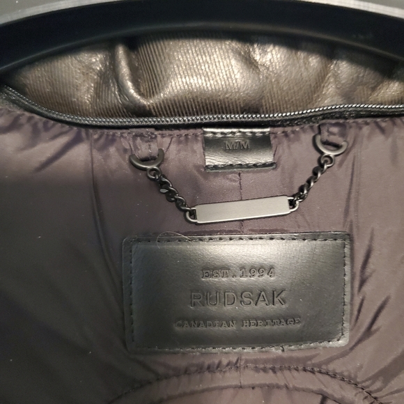 RudSak men leather jacket size M - Picture 3 of 5